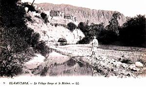 El-Kantara - Village Rouge et Riviere